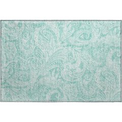 Premium Machine Washable Mayfield AMF654 Teal 1'8" x 2'6" Rug