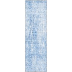 Premium Machine Washable Mayfield AMF656 Blue 2'3" x 7'6" Runner Rug