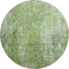 Premium Machine Washable Mayfield AMF656 Olive 8' x 8' Round Rug