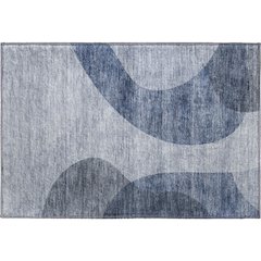 Premium Machine Washable Mayfield AMF657 Blue 1'8" x 2'6" Rug