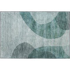 Premium Machine Washable Mayfield AMF657 Green 1'8" x 2'6" Rug