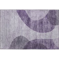 Premium Machine Washable Mayfield AMF657 Purple 1'8" x 2'6" Rug