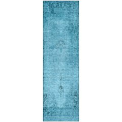 Premium Machine Washable Mayfield AMF658 Blue 2'3" x 7'6" Runner Rug