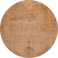 Premium Machine Washable Mayfield AMF658 Copper 8' x 8' Round Rug