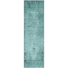 Premium Machine Washable Mayfield AMF658 Teal 2'3" x 7'6" Runner Rug