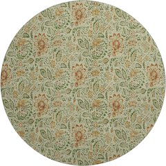Premium Machine Washable Mayfield AMF660 Aloe 8' x 8' Round Rug