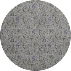 Premium Machine Washable Mayfield AMF660 Khaki 8' x 8' Round Rug