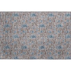Premium Machine Washable Mayfield AMF660 Mocha 1'8" x 2'6" Rug