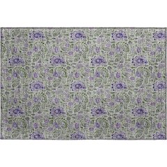 Premium Machine Washable Mayfield AMF660 Olive 1'8" x 2'6" Rug