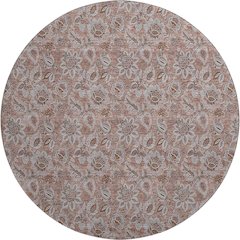 Premium Machine Washable Mayfield AMF661 Copper 8' x 8' Round Rug