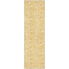 Premium Machine Washable Mayfield AMF661 Gold 2'3" x 7'6" Runner Rug