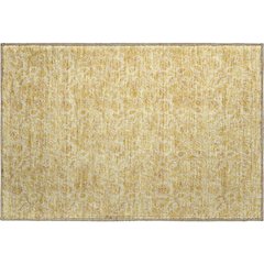 Premium Machine Washable Mayfield AMF661 Gold 1'8" x 2'6" Rug