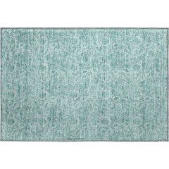 Premium Machine Washable Mayfield AMF662 Teal 1'8" x 2'6" Rug