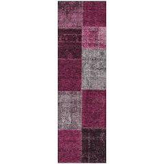 Premium Machine Washable Mayfield AMF663 Merlot 2'3" x 7'6" Runner Rug