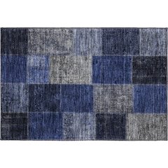 Premium Machine Washable Mayfield AMF663 Navy 1'8" x 2'6" Rug