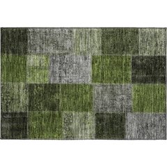Premium Machine Washable Mayfield AMF663 Olive 1'8" x 2'6" Rug