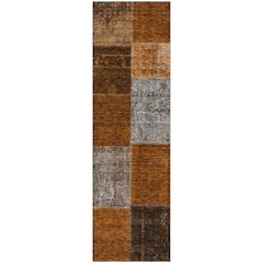 Premium Machine Washable Mayfield AMF663 Paprika 2'3" x 7'6" Runner Rug