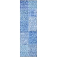 Premium Machine Washable Mayfield AMF664 Denim 2'3" x 7'6" Runner Rug