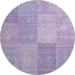 Premium Machine Washable Mayfield AMF664 Lavender 8' x 8' Round Rug