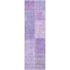 Premium Machine Washable Mayfield AMF664 Lavender 2'3" x 7'6" Runner Rug