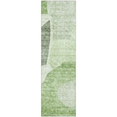 Premium Machine Washable Mayfield AMF665 Aloe 2'3" x 7'6" Runner Rug