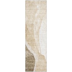Premium Machine Washable Mayfield AMF667 Brown 2'3" x 7'6" Runner Rug