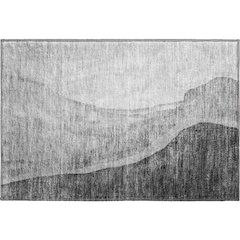 Premium Machine Washable Mayfield AMF667 Gray 1'8" x 2'6" Rug