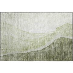Premium Machine Washable Mayfield AMF667 Olive 1'8" x 2'6" Rug