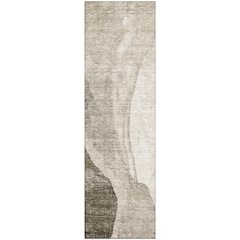 Premium Machine Washable Mayfield AMF667 Taupe 2'3" x 7'6" Runner Rug