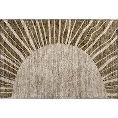 Premium Machine Washable Mayfield AMF668 Brown 1'8" x 2'6" Rug