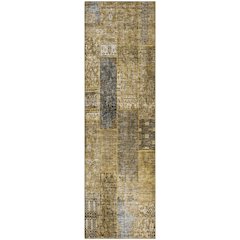 Premium Machine Washable Mayfield AMF669 Brown 2'3" x 7'6" Runner Rug