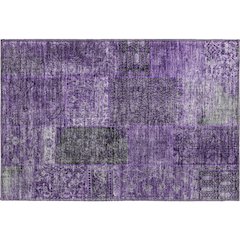 Premium Machine Washable Mayfield AMF669 Eggplant 1'8" x 2'6" Rug