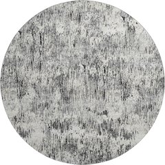 Premium Machine Washable Mayfield  Gray 8' x 8' Round Rug