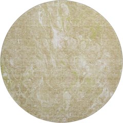 Premium Machine Washable Mayfield AMF670 Beige 8' x 8' Round Rug