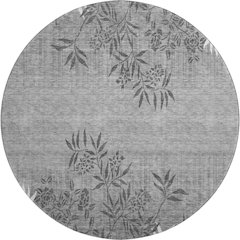 Premium Machine Washable Mayfield AMF673 Pewter 8' x 8' Round Rug