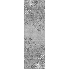 Premium Machine Washable Mayfield AMF673 Pewter 2'3" x 7'6" Runner Rug
