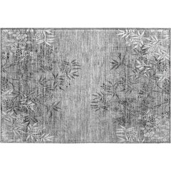 Premium Machine Washable Mayfield AMF673 Pewter 1'8" x 2'6" Rug