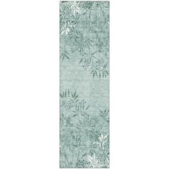 Premium Machine Washable Mayfield AMF673 Sage 2'3" x 7'6" Runner Rug