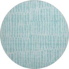Premium Machine Washable Mayfield AMF674 Teal 8' x 8' Round Rug
