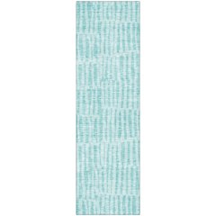 Premium Machine Washable Mayfield AMF674 Teal 2'3" x 7'6" Runner Rug