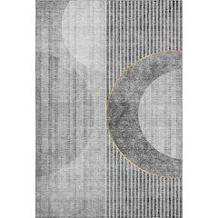 Premium Machine Washable Mayfield AMF676 Charcoal 2'6" x 3'10" Rug