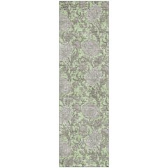 Premium Machine Washable Mayfield AMF677 Aloe 2'3" x 7'6" Runner Rug