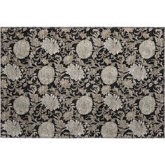 Premium Machine Washable Mayfield AMF677 Black 1'8" x 2'6" Rug