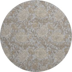 Premium Machine Washable Mayfield AMF677 Gray 8' x 8' Round Rug