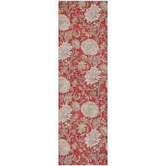 Premium Machine Washable Mayfield AMF677 Red 2'3" x 7'6" Runner Rug
