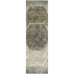 Premium Machine Washable Mayfield AMF679 Taupe 2'3" x 7'6" Runner Rug