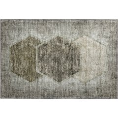 Premium Machine Washable Mayfield AMF679 Taupe 1'8" x 2'6" Rug
