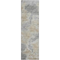 Premium Machine Washable Mayfield  Beige 2'3" x 7'6" Runner Rug