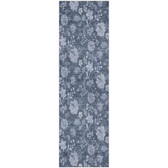 Premium Machine Washable Mayfield AMF680 Blue 2'3" x 7'6" Runner Rug