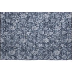 Premium Machine Washable Mayfield AMF680 Blue 1'8" x 2'6" Rug